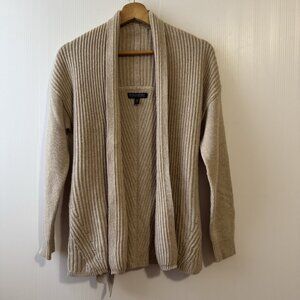 Banana Republic Italian Yarn XS/P Wool Cashmere Blend Belted Cardigan Beige